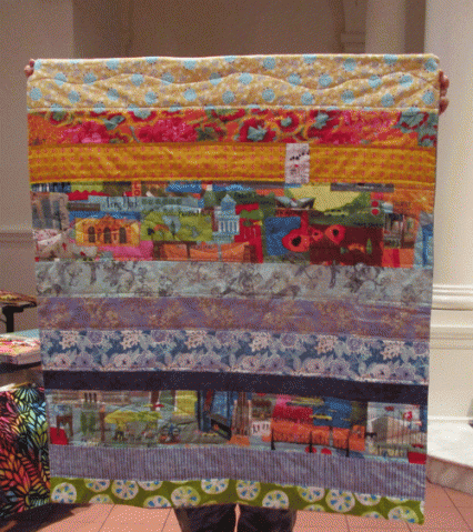 Kate Iscol-Strip Quilt for Wheelchair or child