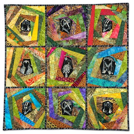 2nd Prize - Pieced, Machine Quilted, Small