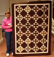 Betty Belford - "Double T" Large Lap Quilt