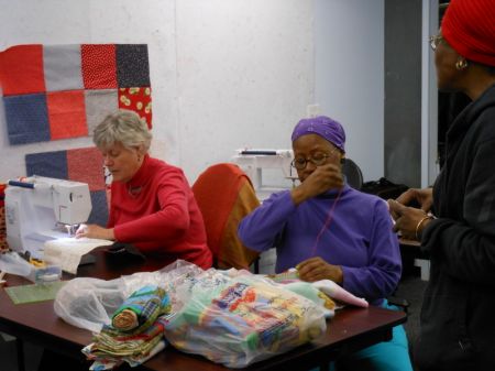 Maggie Gordon, Rita Reid, Juliana Kaloo, City Quilter Night