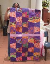 Patricia Jones - Charity Quilt Top - "Purple Passion"