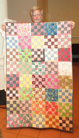 Glenn Burgess - Quilt made from April 2016 BOM Blocks