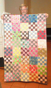 Glenn Burgess - Quilt made from April 2016 BOM Blocks