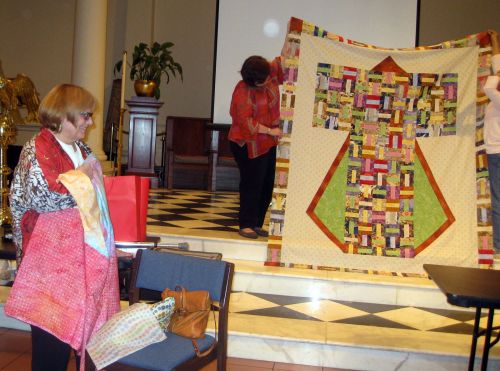 Paula and her Kimono Quilt