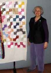 Sara Niego and the Bow Tie Blocks she won.  The Strips were won by Marian Webber.