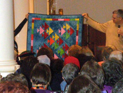 Fish Quilt Made for Auctioneer John McCall