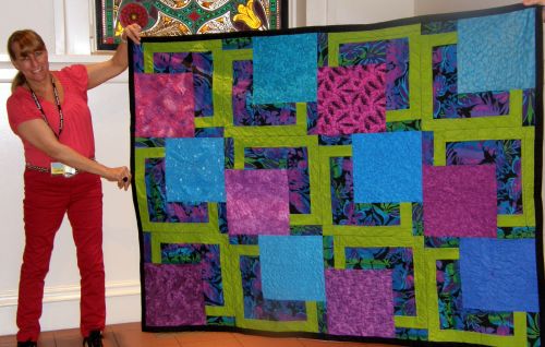 Karen Monath-Purple & Blue Charity Quilt