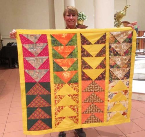 Karen Monath - BOM Flying Geese Charity Quilt