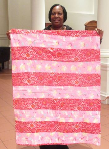 Patricia Jones - Pink and White Quilt