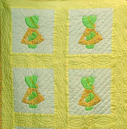 Sunbonnet Sue Baby Quilt (detail)