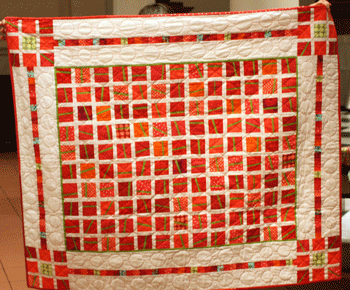 Valerie Turer - Red & White Christmas Quilt