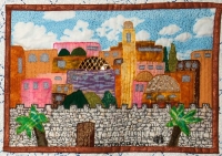 Yom Yerushalayim - Detail from Traditions by Roz Manor