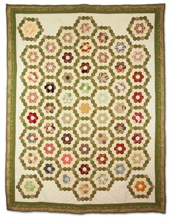 108: #6 - Traditional Hexagon Quilt by Mindy Wexler-Marks