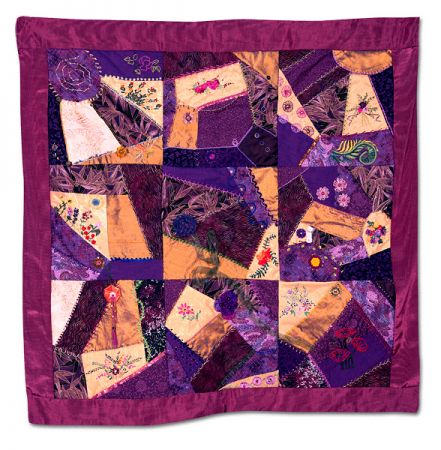 312: Crazy (Quilt) for Flowers by Ruth Rothstein 