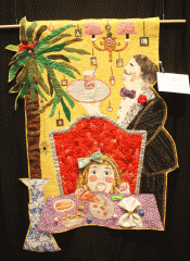 Roz Manor "Little Girl Dining at the Ritz" (Art Quilts)