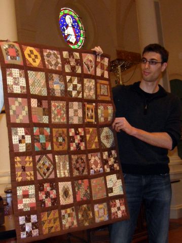 Marilyn Lutzker-Mother's Quilt-All hand made; during boring visit