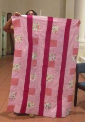 Patricia Jones - Charity Quilt Top - "Spring Pinks"