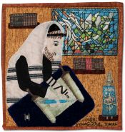 Rabbi, Synagogue, Torah - Detail from Traditions by Roz Manor