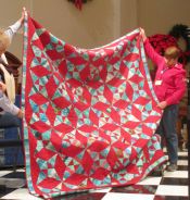 Red and Blue Star Quilt