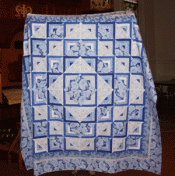 Joyce Fischer - Large Quilt - "My Blue and White" Quilt