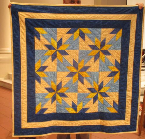 Michael Greenberg - Blue and Yellow Quilt