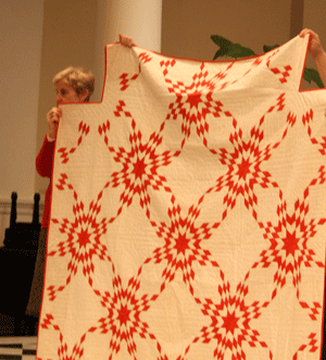 Red and Whilte Quilt