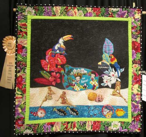 Alice Palmer - "Betty Boop Goes to Hawaii" - Art Quilts