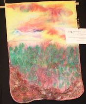 Beth Pile - "The Burning Pine Barrens" - Art Quilt