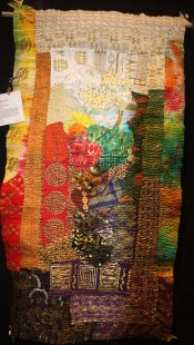 Julia Primus "Africana Golden Threads" - Art Quilt