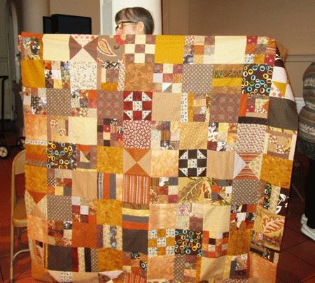 Claire Surovell - Brown Lap Quilt