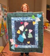 Charlotte Wolter - Lap Quilt - "Dreaming Hearts"