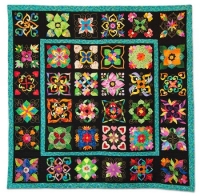 3rd Prize - Applique, Professionally Quilted, Small