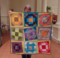 Claire Surovell - Churn Dash Charity Quilt