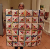Claire Surovell - Log Cabin Baby Quilt for Charity