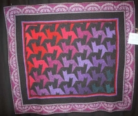 Janice Ewing - "Tessellating Tabbies" - Large Pieced Quilt
