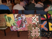 Quilts donated for Charity-April Meeting