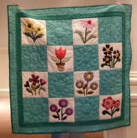 Janet Comerford & Diane Paul-By 2 Hands, a hand appliqued and hand quilted quilt