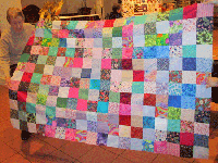 Mary Ferry - Quilt Top with Random Squares