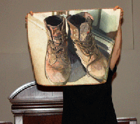 Mary Butler - "Boots" Thread Painting